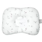 Coussin cale - tte ergonomique en gaze de coton melody melody, blanc imprim minimali