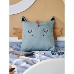 Coussin carr� dragon personnalisable gris vert