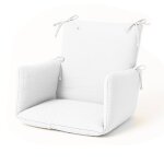 Coussin de chaise haute en coton bio blanc