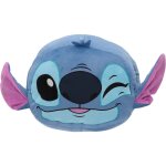 Coussin chauffe - main disney stitch polyester bleu
