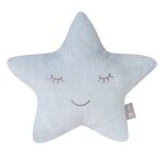 Coussin dcoratif toile pour chambre d'enfant roba style bleu clair