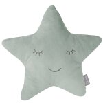 Coussin d�coratif �toile pour chambre d'enfant roba style vert givr�