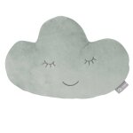 Coussin d�coratif nuage pour chambre d'enfant roba style vert givr�