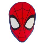 Coussin forme imprim� 100% polyester, spiderman hero head rouge