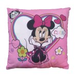 Coussin imprim� 100% coton, disney minnie shopping rose