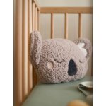 Coussin koala en sherpa gris