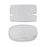 Coussins matelass�s et d�perlants pour chaises hautes sit up gris argent�