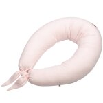 Coussin de maternit� et d'allaitement + housse en gaze de coton rose