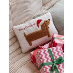 Coussin de nol teckel cru