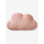 Coussin nuage en gaze de coton personnalisable rose poudr