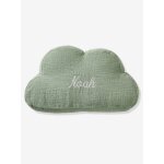 Coussin nuage en gaze de coton personnalisable vert sauge