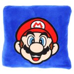 Coussin plaid 2 en 1 super mario polyester bleu
