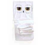 Coussin plaid harry potter 2 en 1 hedwige polyester blanc