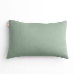 Coussin rectangle en coton bio vert Coussin rectangle en coton bio vert