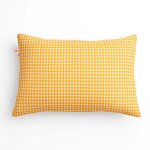 Coussin rectangle en coton bio vichy Coussin rectangle en coton bio vichy