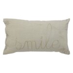 Coussin rectangulaire gaze de coton - lili vert