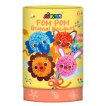 Couture cr�ative - bouquet d'animaux pom pom multicolor