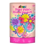 Couture cr�ative - bouquet de fleurs pom pom multicolor