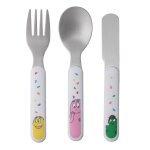 Couverts d'apprentissage barbapapa blanc