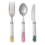 Couverts d'apprentissage barbapapa blanc