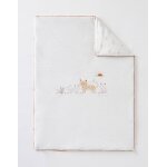 Couverture babou en veloudoux blanc