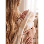 Couverture b�b� en coton nuages beige