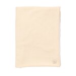Couverture b�b� en gaze de coton et polaire beige