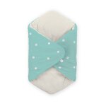 Couverture de berceau aqua accessoire pour poupe bleu