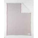 Couverture en coton biosherpa beige