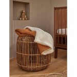 Couverture en coton biosherpa marron