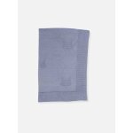 Couverture en coton bleu orage