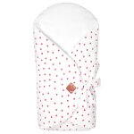 Couverture d'emmaillotage �volutive en gaze de coton lovio rouge