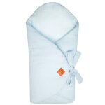 Couverture d'emmaillotage �volutive en nid d'abeille bleu