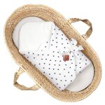 Couverture d'emmaillotage en gaze de coton lovio bleu