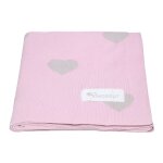 Couverture enfant nuages rose