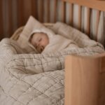 Couverture enfant rversible coton lav anna sable