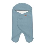 Couverture enveloppante pour b�b� multi - usages babynomade bleu baltique