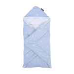 Couverture enveloppante universelle �charpe b�b� fleur bleu