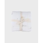 Couverture en gaze de coton bio 75x100cm blanc