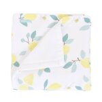 Couverture gaze de coton bio limonade citron