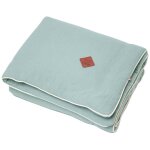 Couverture en gaze de coton jeanne vert de gris