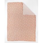 Couverture lopard en mousseline marron