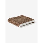 Couverture naissance en gaze de coton personnalisable beige
