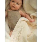 Couverture naissance en gaze de coton personnalisable �cru