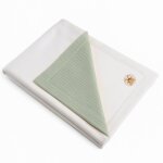 Couverture polaire en coton bio vert