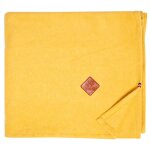 Couverture polaire coton ultra - doux moutarde