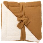 Couverture polaire havane ocre