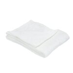 Couverture polaire � poils longs blanc