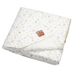 Couverture r�versible en sherpa sidonia blanc