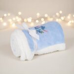 Couverture stitch polyester bleu